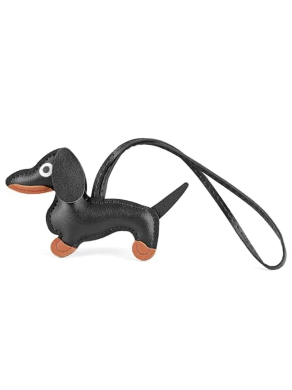 Dachshund Keychain, Dog Shaped Keychain Keyring Cute Leather Animal Key Holder